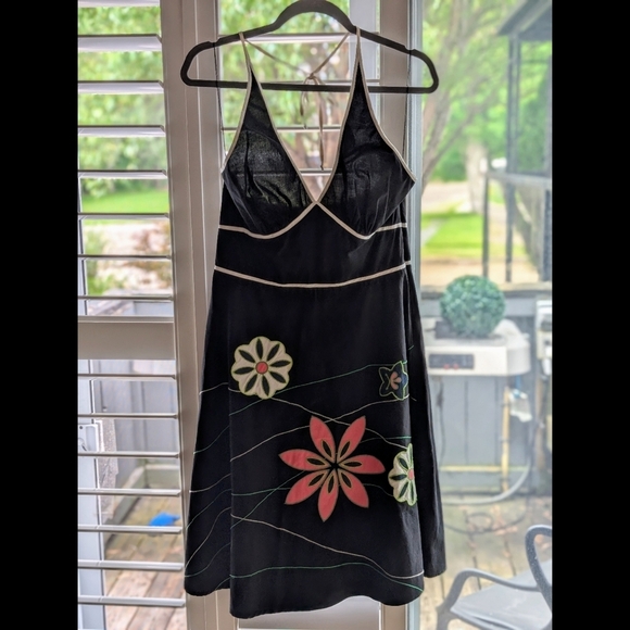 Mica Dresses & Skirts - Black Floral Midi Dress